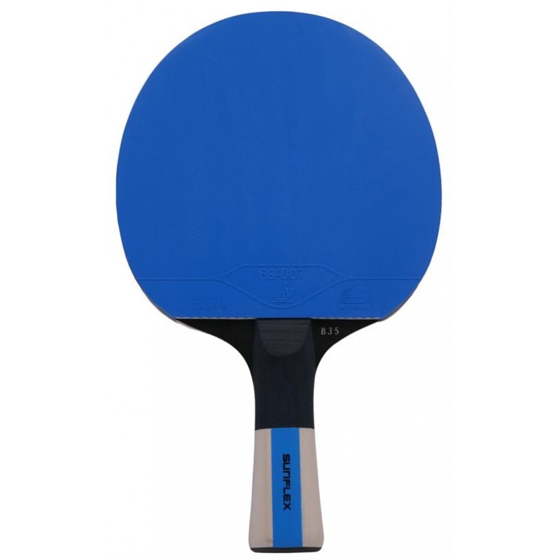 SUNFLEX B35 - BLUE RUBBER - TABLE TENNIS BAT