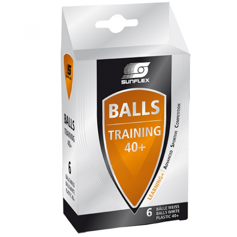  SUNFLEX TRAINING 40+ Table Tennis Balls - White